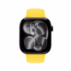 Crong Liquid strap for Apple Watch 38 / 40 / 41 / 42 mm, yellow