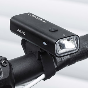 Wozinsky WSBLB2 etu- (400 lm) ja taka-USB-C-polkupyöränvalojen sarja – musta