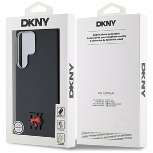 DKNY Nahkainen Heart of NY Suojakuori Samsung Galaxy S25 Ultra:lle - musta