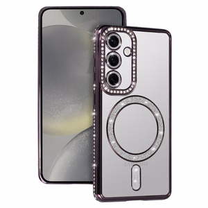 Puhelinkuori Bling MagSafe Samsung Galaxy A26 5G violetti (m)