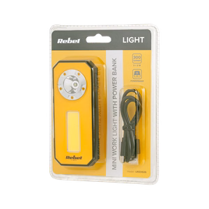 Mini rechargeable work light (3 W COB + 3 W LED)