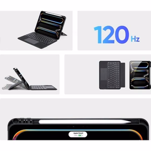 Dux Ducis DK -suojakuori langattomalla näppäimistöllä iPad Pro 11 2024 musta