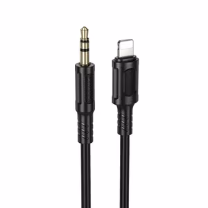 Borofone AUX-kaapeli BL25 Nice - Lightning - 3,5mm jack - 1 metri musta