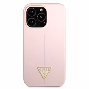Guess Silicone Triangle Suojakuori iPhone 13 Pro / 13 6.1":lle - Violetti