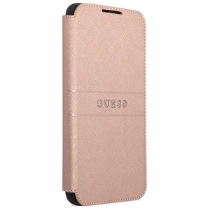 Guess GUBKS22MPSASBPI S22+ S906 vaaleanpunainen/vaaleanpunainen kirja Saffiano raidat raidat