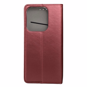SMART MAGNETO Book Suojakuori XIAOMI Redmi 15c:lle burgundinpunainen