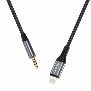 Audio adapter Dudao (L11 Pro) from "lightning" į 3,5mm grey