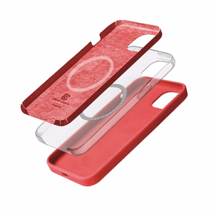Crong Color Cover Magnetic MagSafe suojakuori iPhone 15 -laitteelle, vaaleanpunainen