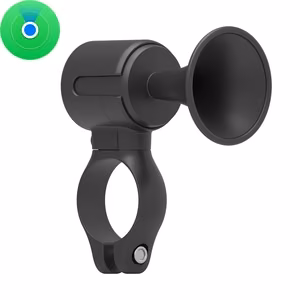 MiLi MiTag HD-P16-A Bluetooth-paikannin polkupyörän soittokellolla, USB-C-ladattava, musta (Apple Find My)