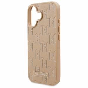 Karl Lagerfeld Hot Stamp MagSafe Suojakuori iPhone 16:lle - Beige
