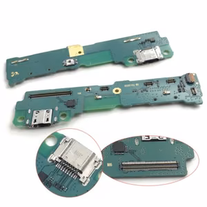 Latausliitin yhteensopiva Samsung T810 / T813 / T815 / T819 Tab S2:n kanssa flex-kaapelilla / hopea OEM