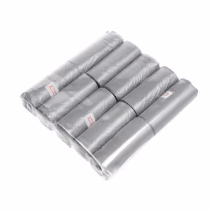 Plastic bags for dog excrement 10 rolls silver