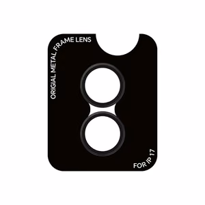 Rock Karkaistu lasi Pure Series kameran linssi iPhone 17:lle (2 linssiä) musta