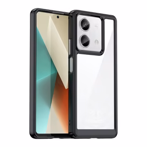 Outer Space Suojakuori geelirungolla Xiaomi Redmi Note 13 5G:lle - musta