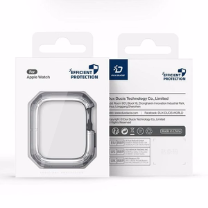 DUX DUCIS kotelo TAMO Apple Watch 10 -sarja 42 mm läpinäkyvä tummansinisellä