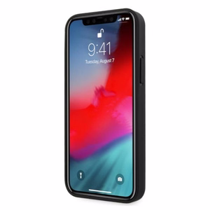 BMW Nahka Deboss kotelo iPhone 12 Pro Max - musta