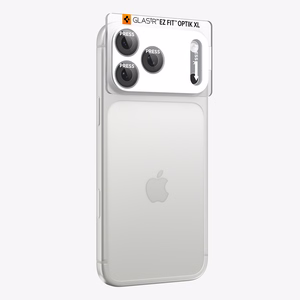 Spigen Optik Pro XL GLAS.TR EZ FIT karkaistu lasi mallille iPhone 18 Pro Max, hopeinen