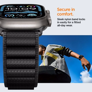 Strap Spigen WBF1 Strap for Apple Watch 44 / 45 / 46 / 49 mm - Black
