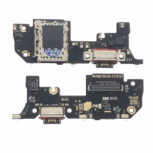 Latausliitin yhteensopiva Xiaomi 14T Pron kanssa flex-kaapelilla / hopea OEM