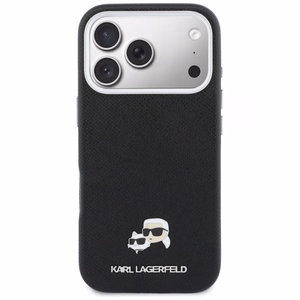 Karl Lagerfeld MagSafe -suojakuori iPhone 17 Pro 6,3" PU K&C Head Pin musta