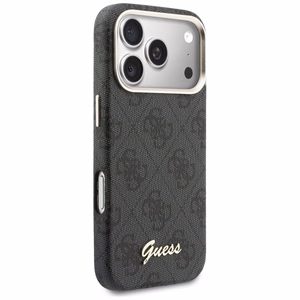 Guess 4G Script MagSafe suojakuori iPhone 17 Pro Max musta