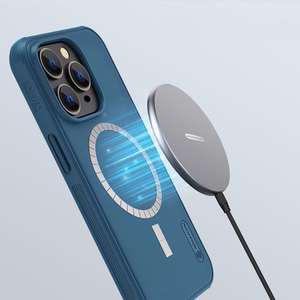 Kotelo Nillkin Super Frosted Shield Pro Magnetic Apple iPhone 14 Pro Max sininen