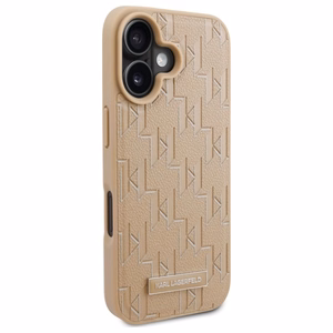 Karl Lagerfeld Hot Stamp MagSafe Suojakuori iPhone 16:lle - Beige