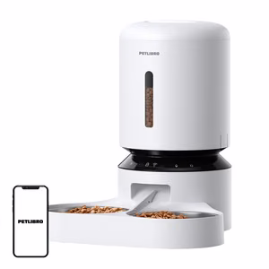 Petlibro Granary ruoka-automaatti kaksoiskulholla, Wifi, 5L (valkoinen)