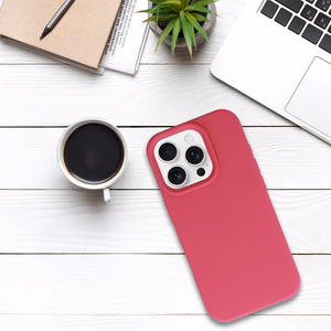 Tel Protect Silicone Premium iPhone 16 Pro Max:lle vadelma
