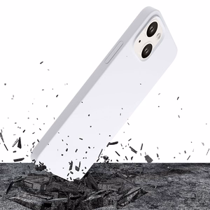 3mk Hardy Silicone MagCase Suojakuori iPhone 14 Plus:lle - valkoinen