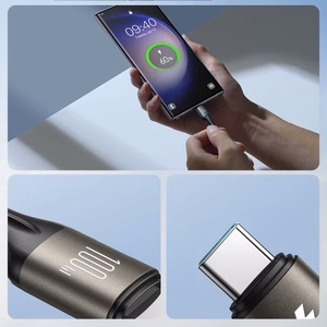 Joyroom Light-Speed Series S-A25 USB-C / USB-C kaapeli 100W 1,2 m - musta