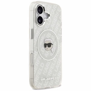 Karl Lagerfeld IML Karl Head Logo MagSafe suojakuori iPhone 17 - harmaa
