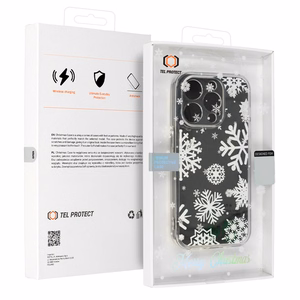 TEL PROTECT Joulu läpinäkyvä Suojakuori iPhone 11:lle Design 4