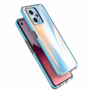 Spring Case Realme 9 Pro+ / Realme 9 silikonisuojus kehyksellä musta