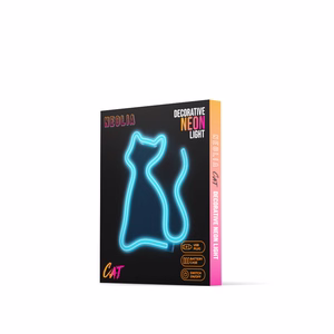 Neon LED Light CAT turquoise NNE24 Neolia
