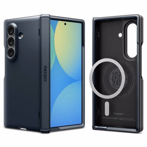 Spigen Slim Armor Pro MagSafe -suojakuori mallille Samsung Galaxy Z Fold 8 Ultra – tummanharmaa