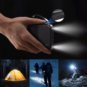 Dudao K11 10000mAh Powerbank sisäänrakennetuilla kaapeleilla - musta
