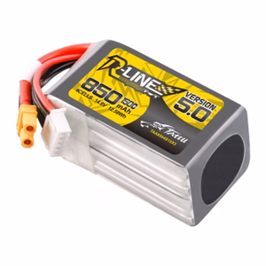 Tattu R-Line, versio 5.0, 850 mAh, 14,8 V, 4S1P, 150C, XT30U-F