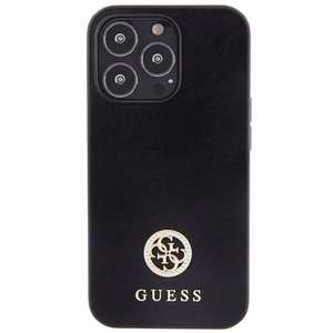 Guess Strass Metal Logo iPhone 13 Pro 6.1" Suojakuori - musta