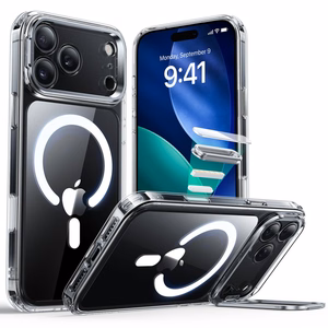ESR Classic Hybrid Kickstand MagSafe Suojakuori iPhone 17 Pro Max:lle - Kirkas