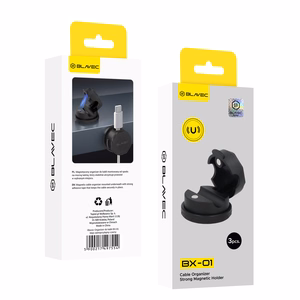 Blavec Cable organizer BX-01 self-adhesive clip black - 3 pieces