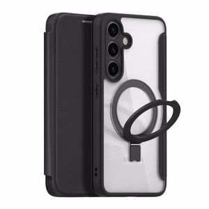 Dux Ducis Skin X Pro kotelo magneettisella sormusjalustalla Samsung S24 - musta