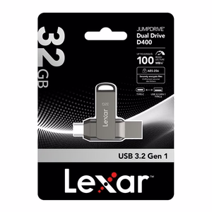 MEMORY DRIVE FLASH USB3.1 32GB/D400 LJDD400032G-BNQNG LEXAR
