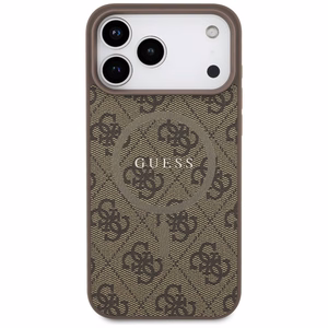 Guess 4G Ring Classic Logo MagSafe suojakuori iPhone 17 Pro Max:lle - ruskea