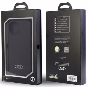 Audi Silikoninen Suojakuori iPhone 11 / Xr 6.1 musta/musta kova kuori AU-LSRIP11-Q3/D1-BK