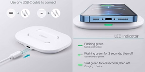 Fast Wireless Charging Pad CHOETECH, 15W, white