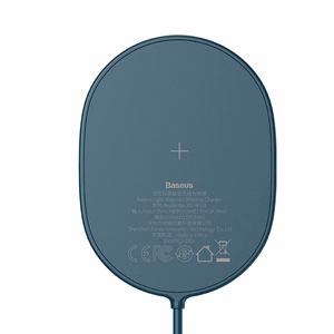 Baseus induktiiviset laturi LIGHT magneettinen iPhone 12:lle Type C kaapelilla (WXQJ-03) sininen