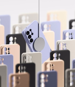Ringke Silikoninen MagSafe Suojakuori Samsung Galaxy S26 Ultra:lle violetti