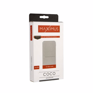 Varavirtalähde MX COCO 10 000mAh 2xUSB, 10W Li-Po, valkoinen + microUSB kaapeli