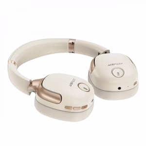 Langattomat kuulokkeet Acefast H2 valkoinen (Bluetooth 5.3 / aktiivinen melunvaimennus)